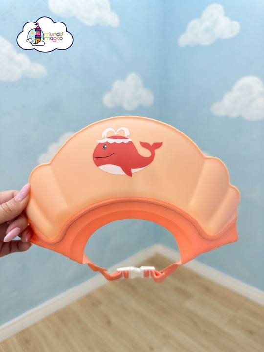 Gorro visera de baño ajustable Ballenita