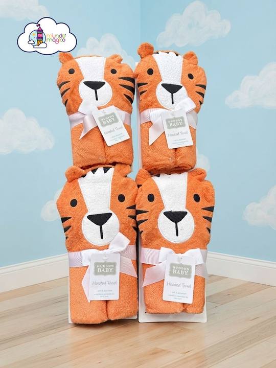 Toalla con capucha de tigre para bebé