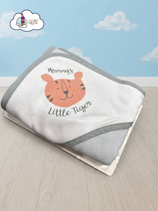 Toalla con Capucha para Bebé Tigre