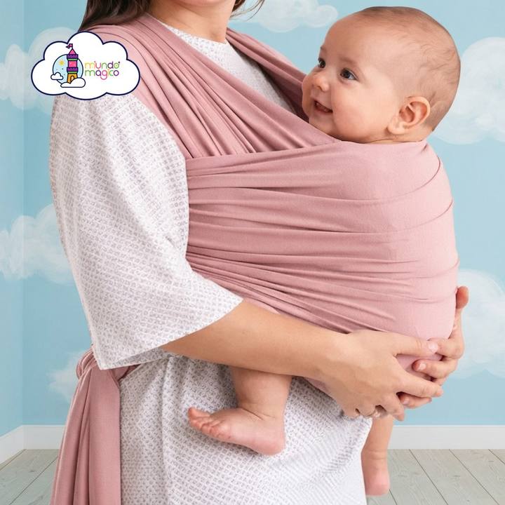Fular Portabebés Elástico Rosado