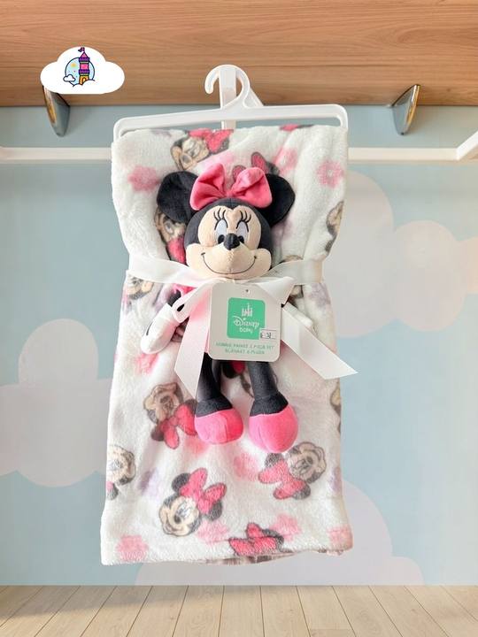 Set de Cobija y Peluche Minnie Mouse