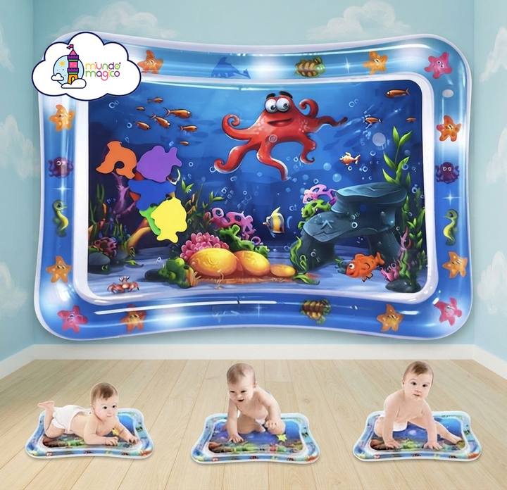Tapete de agua inflable para bebé