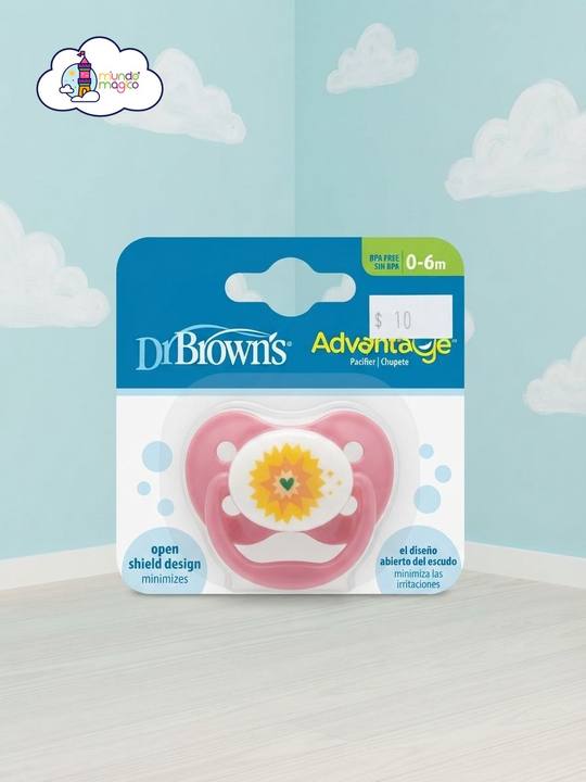 Chupón Dr. Brown's Advantage 0-6 Meses Rosa