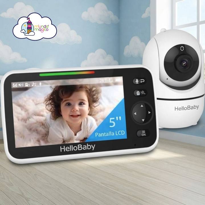 Monitor de Bebé HelloBaby con Pantalla de 5"