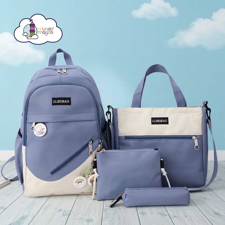 Bolso con tres piezas