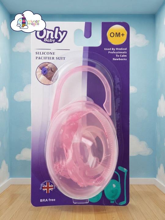 Estuche Porta Chupón Celeste con Asa Only Baby